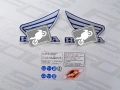 Honda CB 650 F 2017 2018 blue PB308 fooqs set naklejki stickers decals adesivi aufkleber autocollants mátrix oem parts reproduction