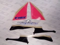 Honda CBR 600 F 1991 black NH1 fooqs set naklejki stickers decals adesivi aufkleber autocollants mátrix oem replacement graphics restoration set