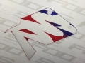 Honda NSR 125 1999 2000 blue red white fooqs naklejki stickers decals aufkleber adesivi pegatinas autocollants fairings oem 13