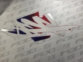 Honda CBR 600 F 2000 blue PB215 red fooqs naklejki stickers decals aufkleber oem stickers tal mutur parts стикери