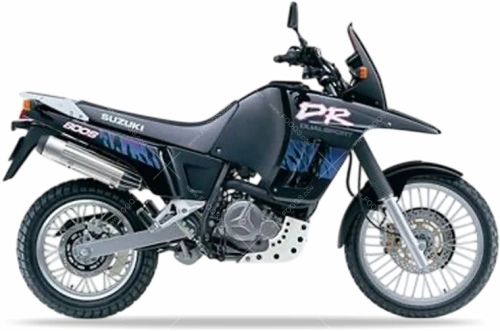 Suzuki DR 800S Big 1993 black 33J naklejki fooqs stickers decals aufkleber oem motorkerékpár matricák mootorrata kleebised etiketler
