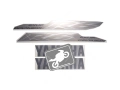 Yamaha YZF R6 2008 2010 silver naklejki fooqs stickers decals aufkleber oem autocolantes motorsykkelklistremerker adhesivos moto