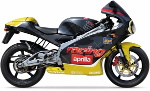 Aprilia RS 125 2000 grey yellow naklejki