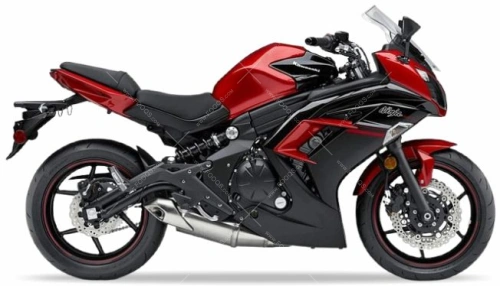 Kawasaki ninja 650 2016 candy persimmon red fooqs motor stickers oem parts fooqs aufkleber autocollants adesivi nalepky