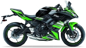 Kawasaki Ninja 650 2017 lime green 777 naklejki