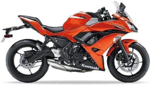 Kawasaki ninja 650 2017 candy burnt orange 17L fooqs motor stickers oem parts fooqs aufkleber autocollants adesivi nalepky
