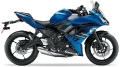 Kawasaki ninja 650 2018 2019 candy plasma blue 723 fooqs motor stickers oem parts fooqs aufkleber autocollants