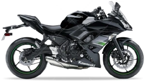 Kawasaki Ninja 650 2018 - 2019 metallic spark black 660 naklejki