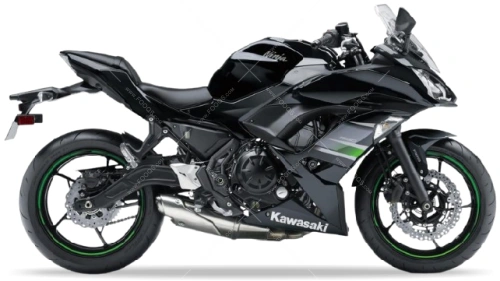 Kawasaki ninja 650 2018 2019 metallic spark black 660 fooqs motor stickers oem parts fooqs aufkleber