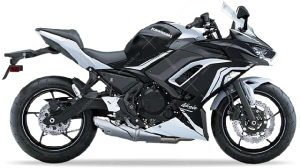 Kawasaki Ninja 650 2020 pearl blizzard white 54X ebony H8 naklejki