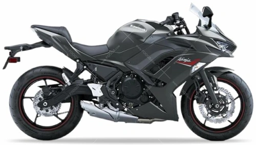 Kawasaki ninja 650 2022 metallic matte graphenesteel gray 58P fooqs motor stickers oem parts