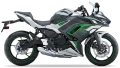 Kawasaki ninja 650 2023 pearl robotic white metallic carbon gray fooqs motor stickers oem parts