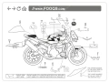 Aprilia Tuono 1000 R 2006 grey naklejki fooqs stickers decals aufkleber oem motorkerékpár matricák mootorrata kleebised oem