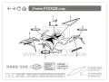 Honda CBR 250 R 2011 blue PB308 fooqs naklejki stickers decals aufkleber oem autocollants original