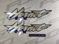 Honda CB 600 F Hornet 1998 2001 blue PB215 fooqs naklejki stickers decals aufkleber oem motorcykel stickers nalepke damaged fairings painting replica reproduction fuel tank