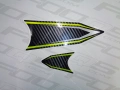 Kawasaki Z 125 2023 grey fooqs naklejki stickers decals aufkleber oem klistermärken matricák motosiklet çıkartmalar
