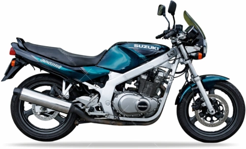 Suzuki GS 500 E 1998 green Y98 fooqs naklejki stickers decals aufkleber oem motocikla uzlīmes mootorrata kleebised