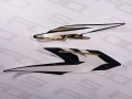 Yamaha Aerox 50 2009 black fooqs naklejki stickers decals aufkleber oem kleepsud klistermärken συρροή μοτοσικλέτας