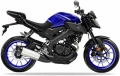 Yamaha MT 125 2019 blue fooqs naklejki stickers decals aufkleber oem lipdukai pegatinas Stickeren