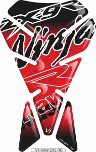 Naklejka na bak tankpad V1 KAWASAKI ZX-9R RED
